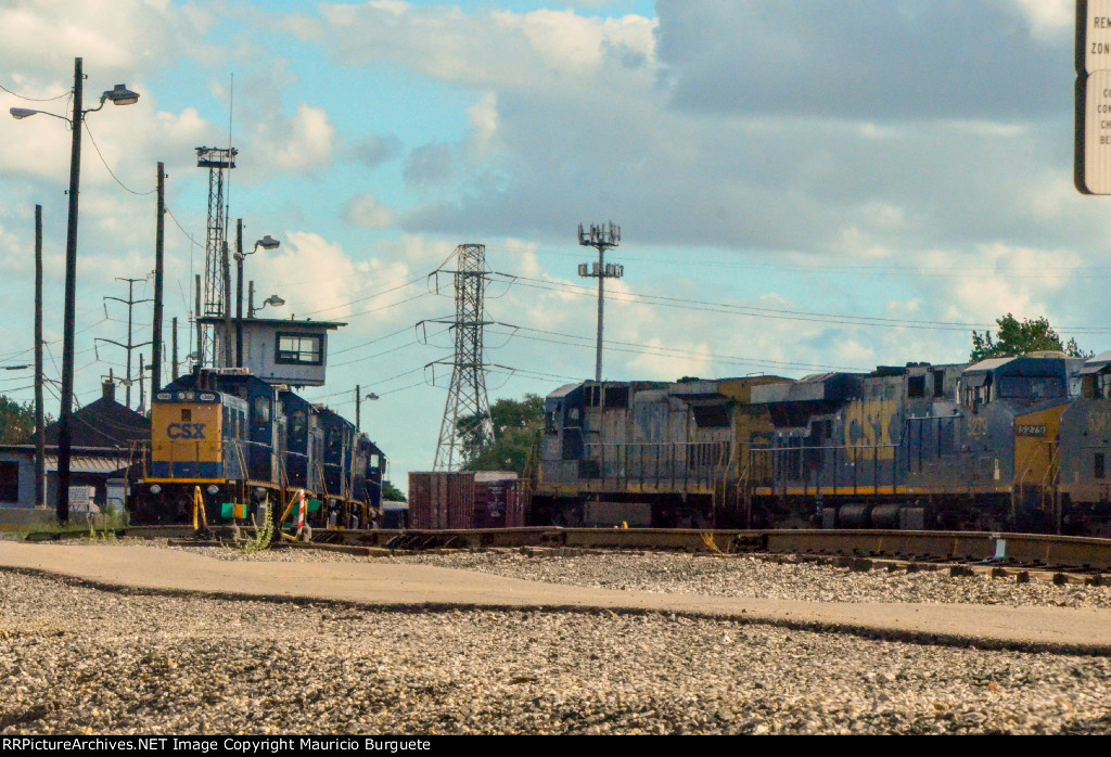 CSX Locomotives in the Yard